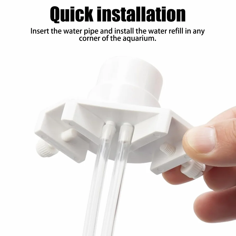 Remplisseur d'eau à remplissage automatique réservoir de poisson sans alimentation réduction du bruit têtes d'adaptateur poisson épaisseur paroi 1,5cm