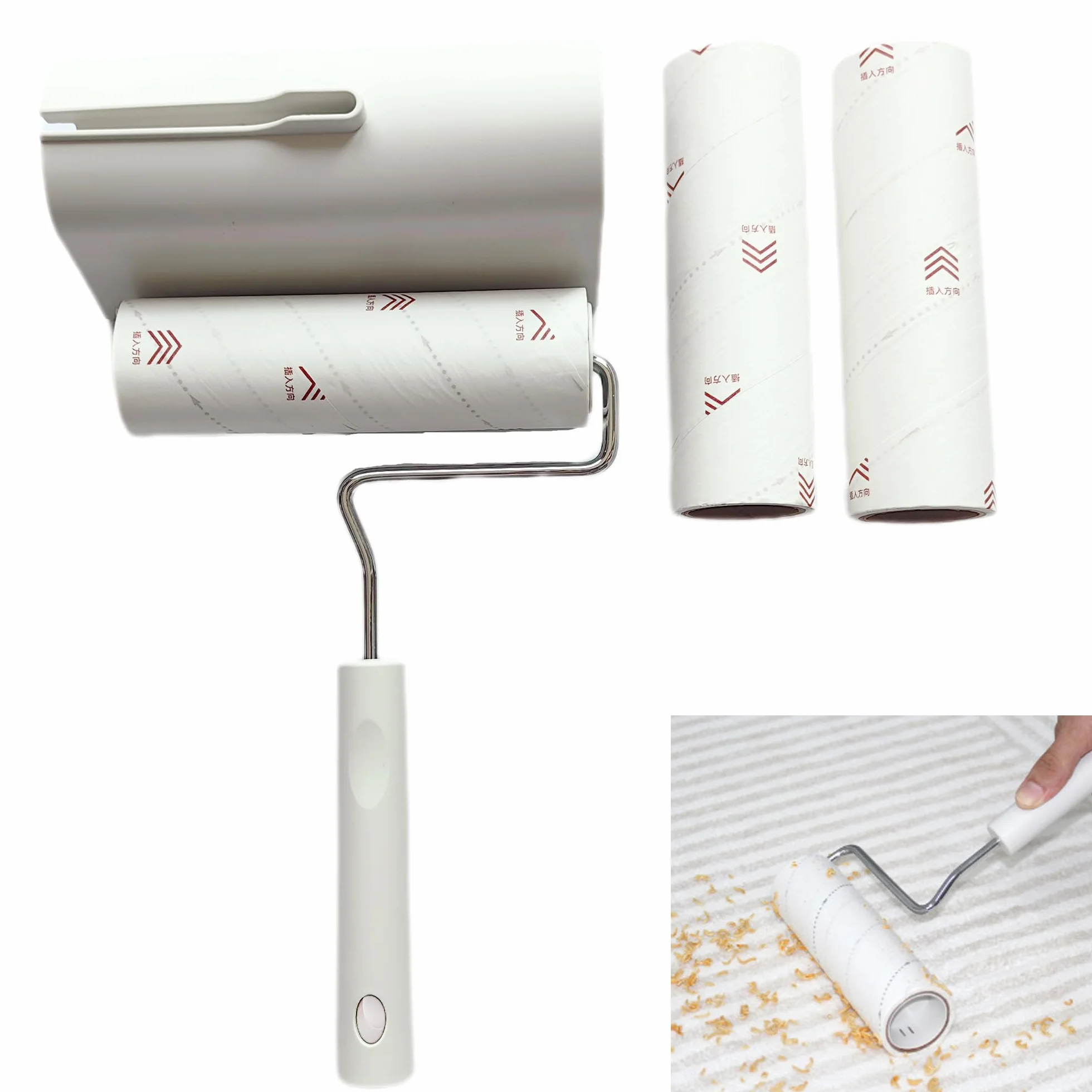 Rouleau Adhesif Vetement Poils Animaux - 1 Ensemble,Convient pour Les Vêtements,Poils de Chat, Poils de Chien, Les Canapés, Les Chambres à Coucher et Divers Autres Meubles en Peluche