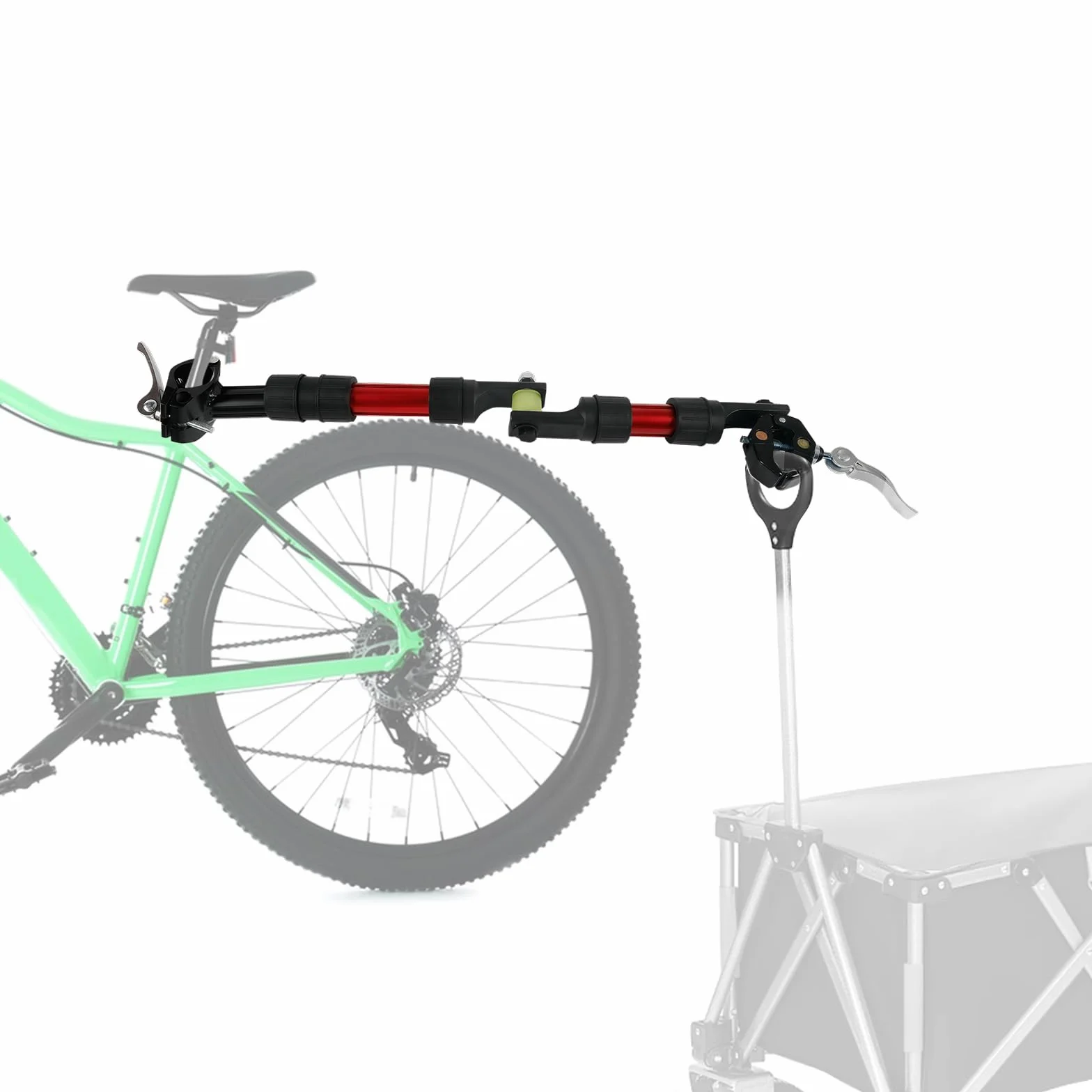 Attelage de remorque de vélo pour chariot pliable en acier