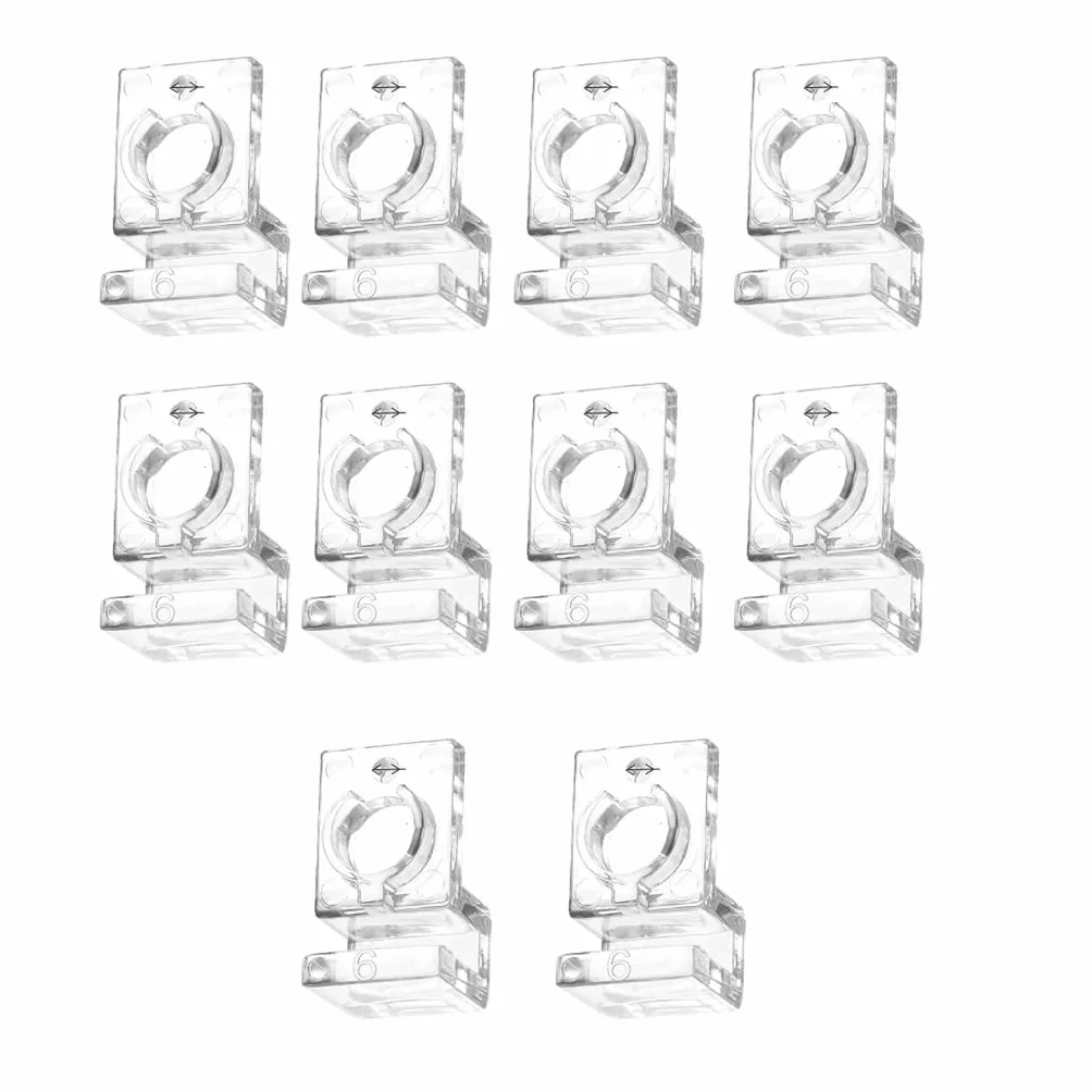Clips de fixation pour couvercles d'aquarium, lot de 10, épaisseurs multiples