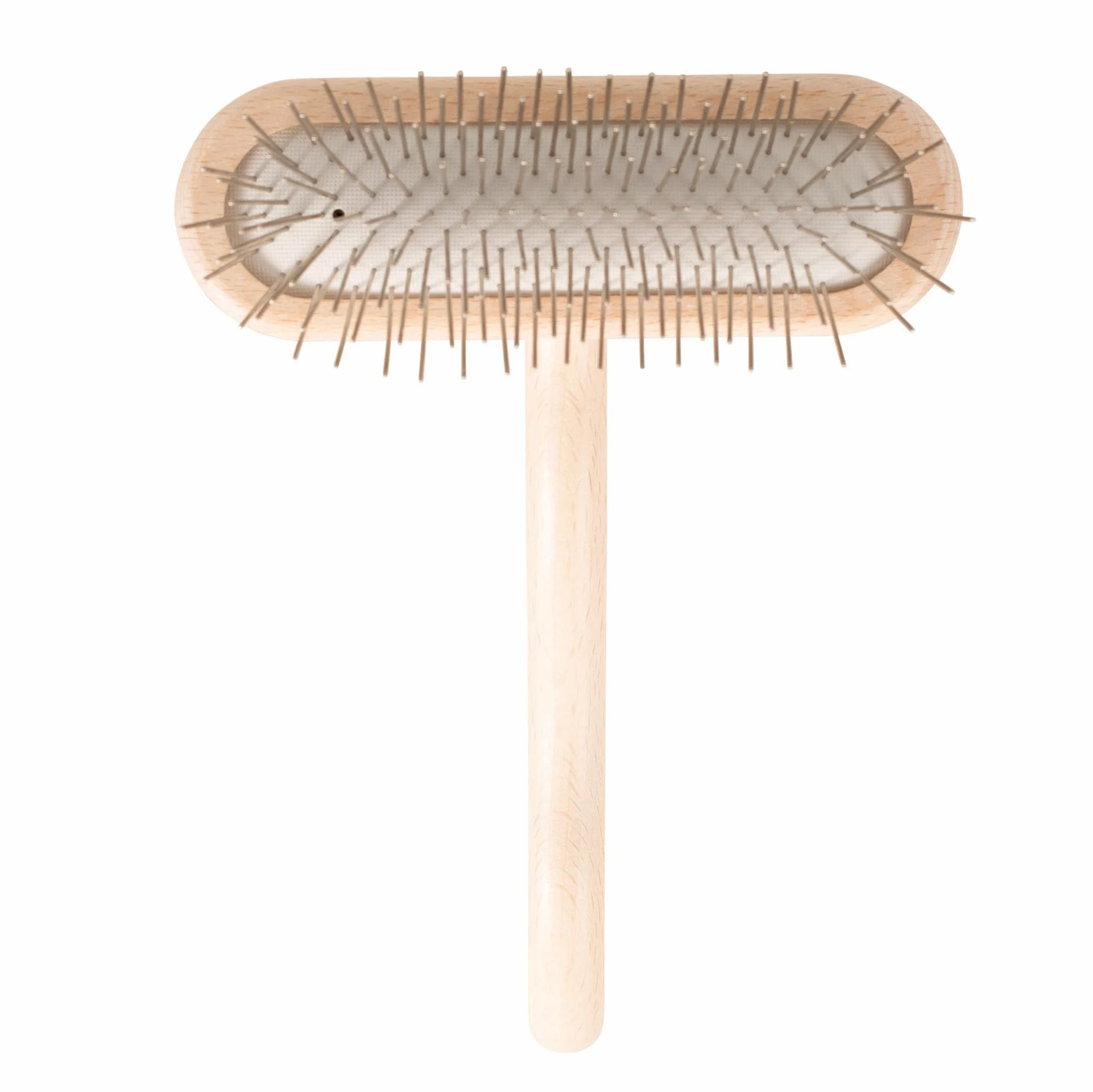 Chris Christensen Brosse pour Chien, Brosse en T de 27 mm, pour toiletter comme Un Professionnel, épingles en Acier Inoxydable, Corps en Bois de hêtre léger, Pointes polies et polies, Lutte Contre la