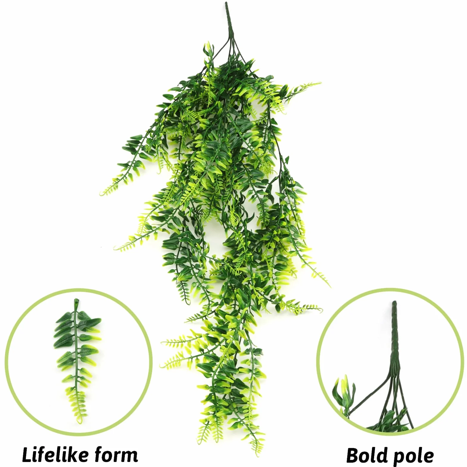 QUOZUO Plante Suspendue Artificielle, Terrarium Décoration Vigne pour Lézard Escalade